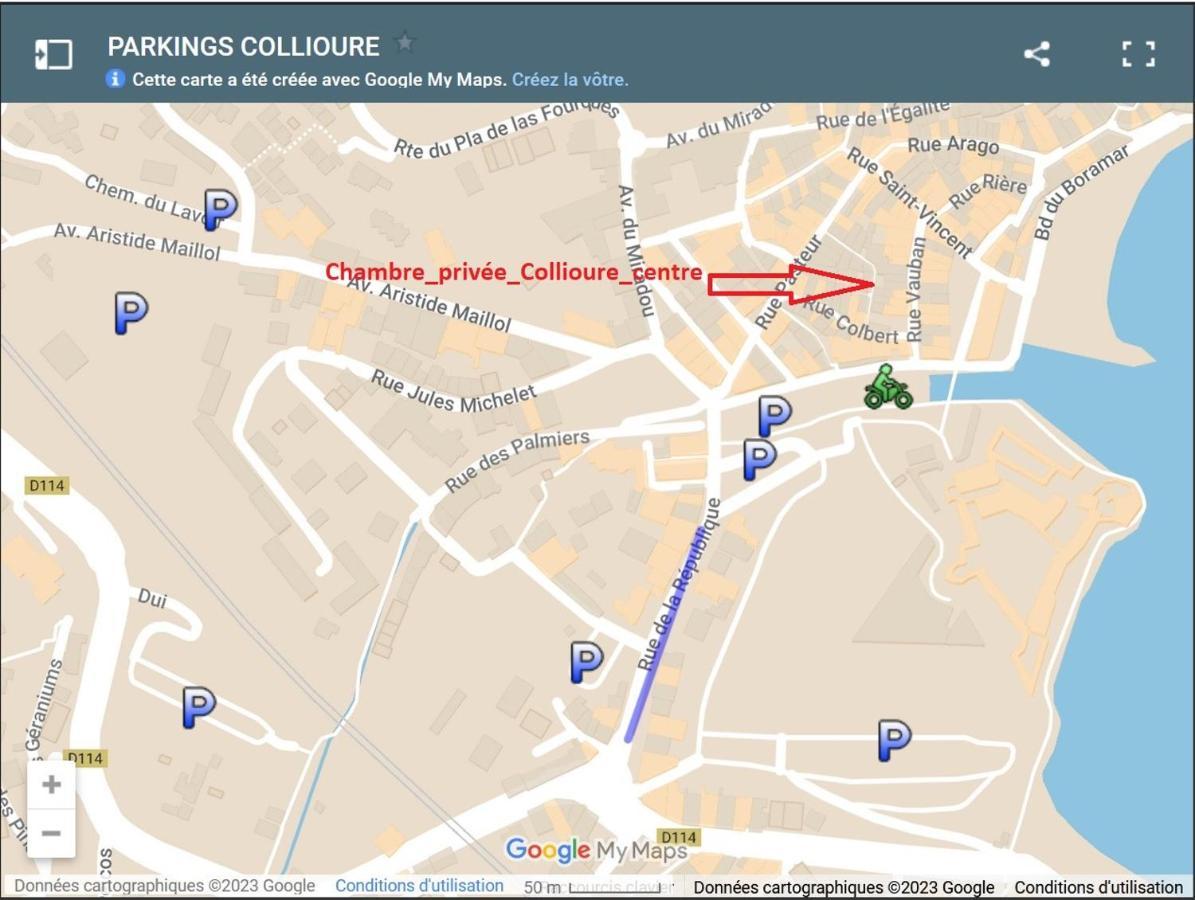 Chambre_Privee_Collioure_Centre Екстериор снимка